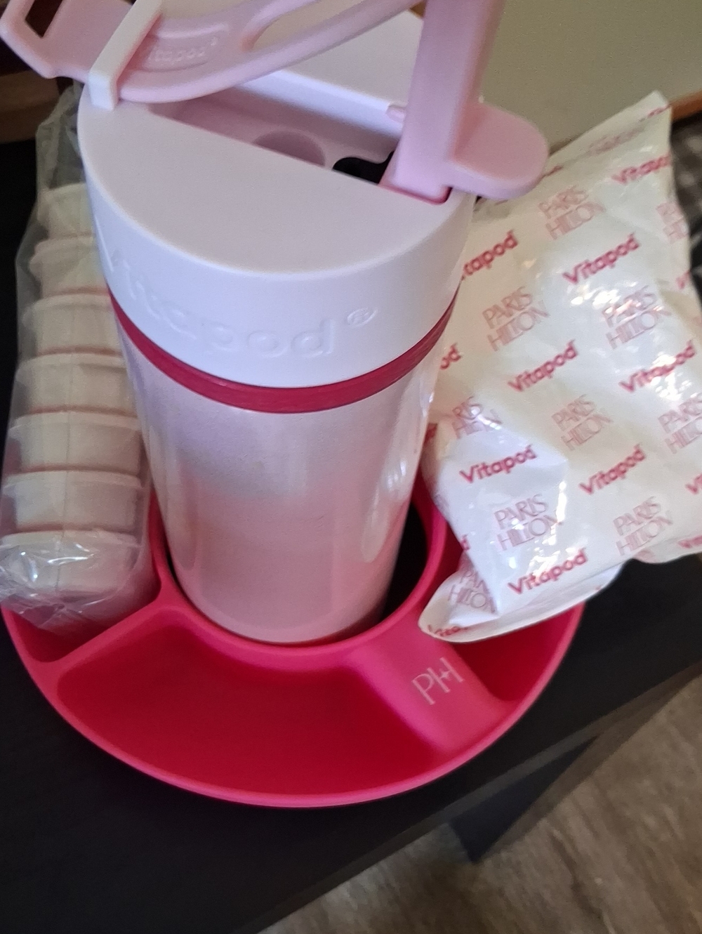 Paris Hilton Pink Portable Beverage Maker with Matching Tray